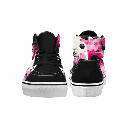 MEN'S Van Gogh Swirl High Top Canvas Vivid Custom Sneakers