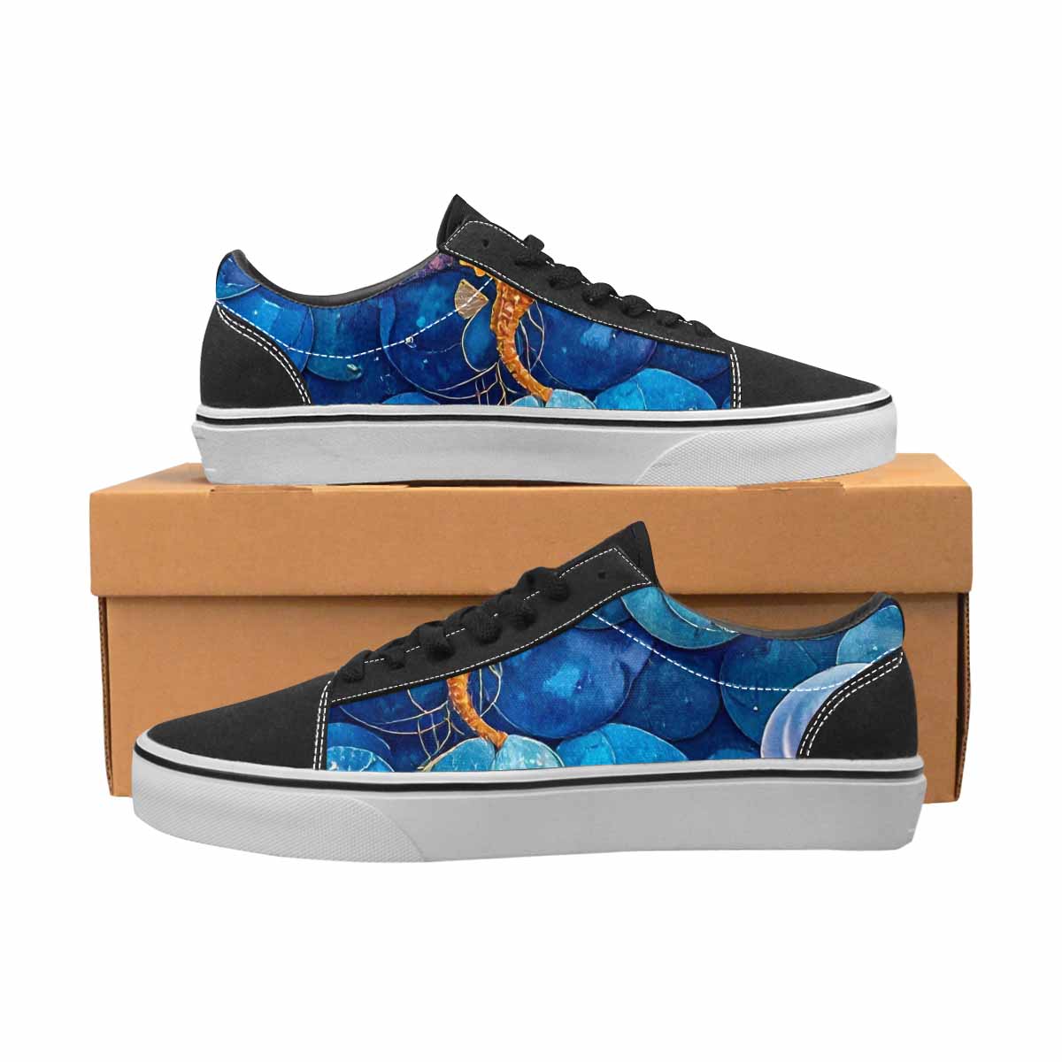 WOMEN'S Fish Scale Coral Canvas Lace-Up Dark Academia Shoes