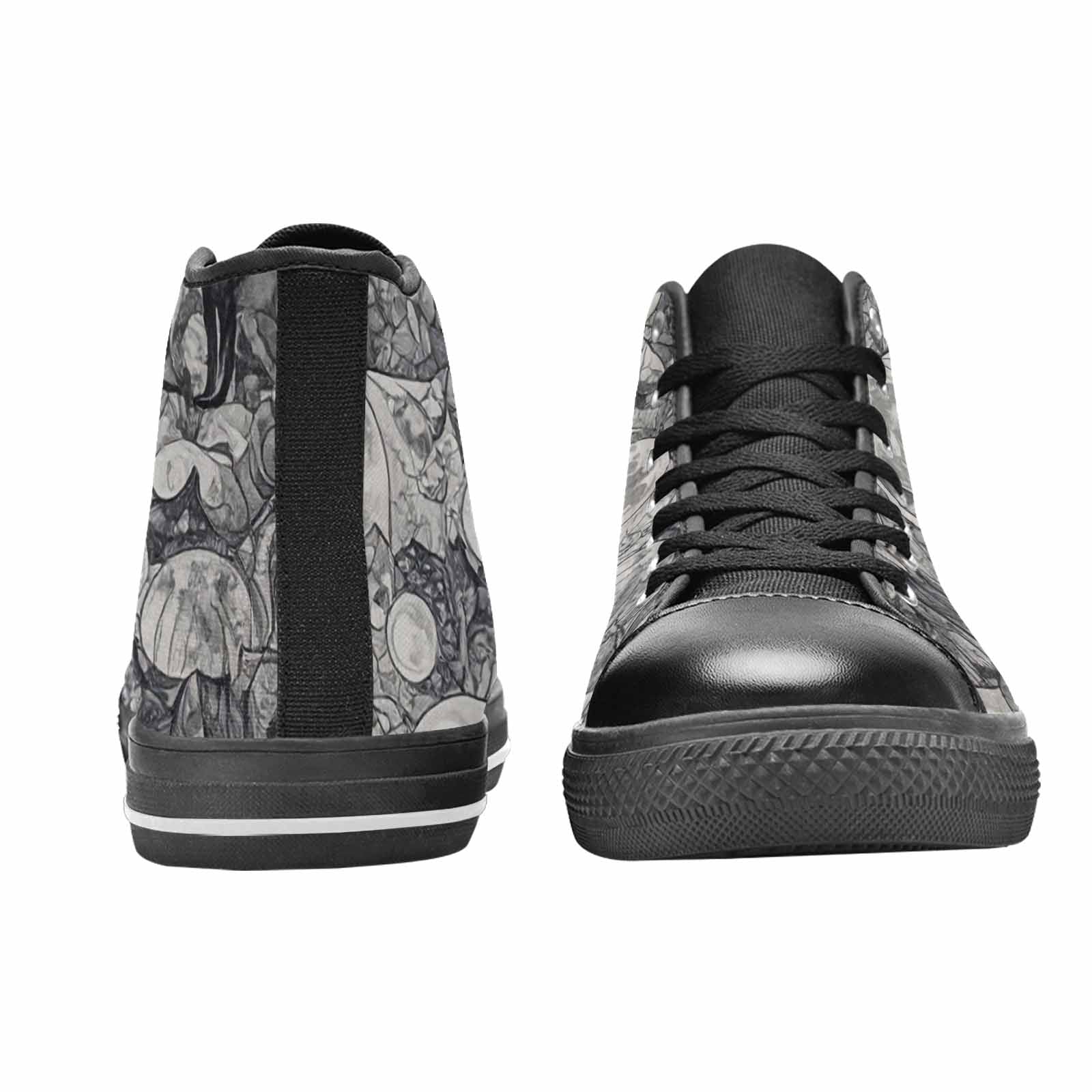 MEN'S Wolves Everywhere Collage High Top Canvas Dreamcore Sneakers