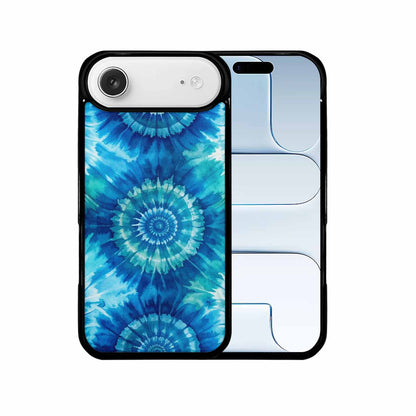 iPhone 17 Air Case — Tie Dye Ocean Blues Blended Tie, Custom Made Phone Cover