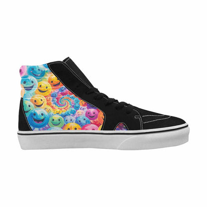 MEN'S Smiley Facessmiley Faces  High Top Canvas Dreamlike Shoes