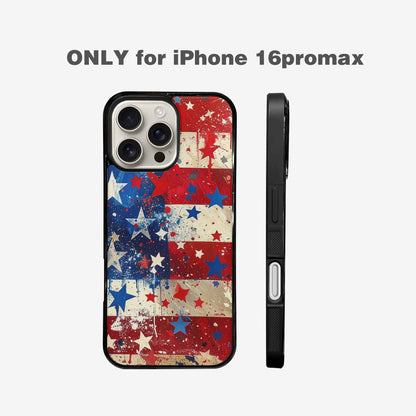 iPhone 16 Pro Max Case — Patriotic Stars And Stripes American Stars, Custom Print Case Cover
