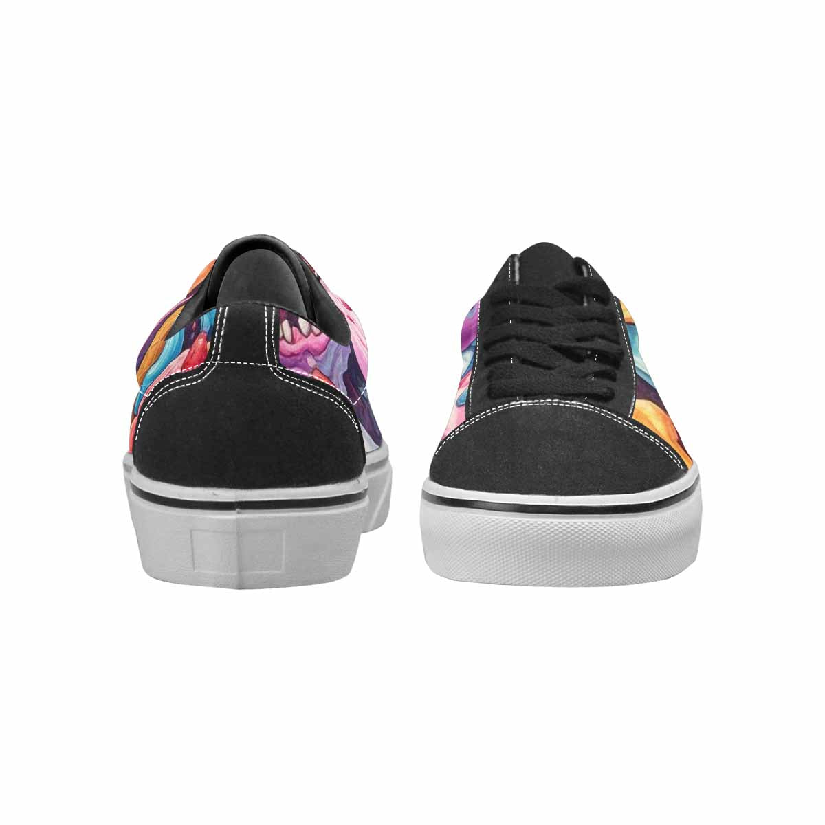 WOMEN'S Ice Cream Monsters  Lace-Up Canvas Vivid Custom Sneakers