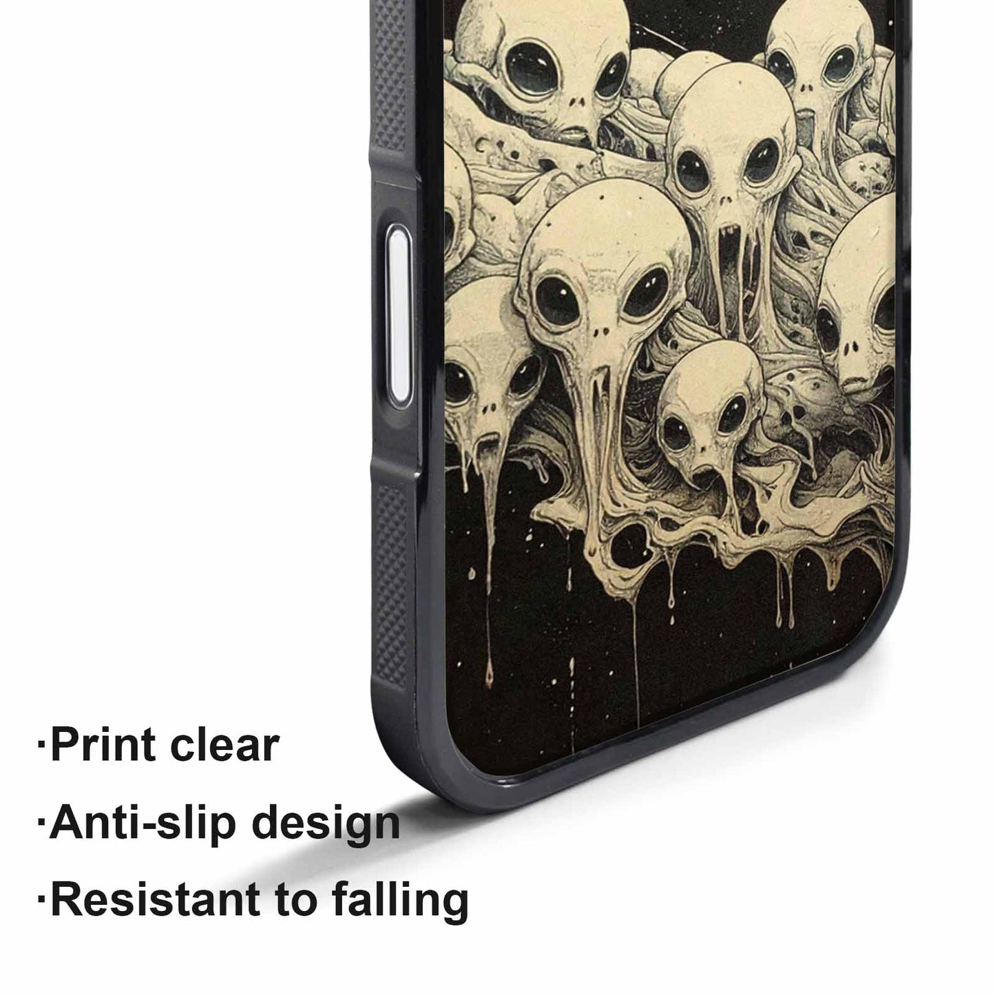 iPhone 17 Air Case — Melting Aliens Pattern Hundreds Of Alien, Custom Art Phone Cover