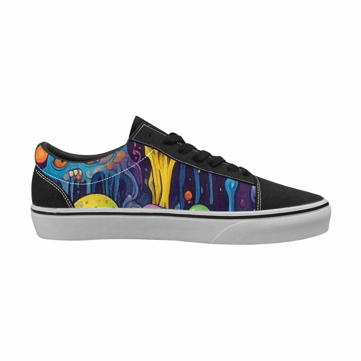 WOMEN'S Aliens  Tie Dye Lace-Up Canvas Aesthetic Custom Shoes