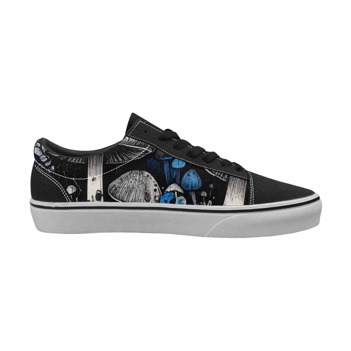 WOMEN'S Mushrooms (general) Lace-Up Canvas Neon Fantasy Custom Shoes