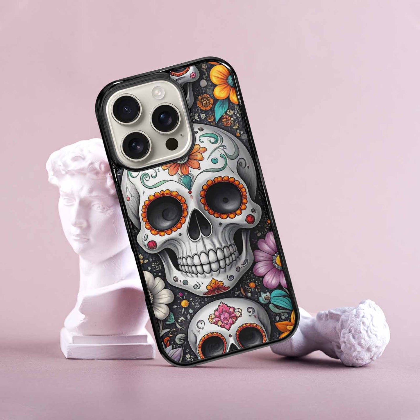 iPhone 16 Pro Case — Greyscale Black And White Dark Black, Custom Print Case Cover