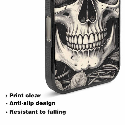 iPhone 16 Pro Max Case — 20 Skulls Overlapping Seamless Tileable Pattern, Custom Print Case Cover