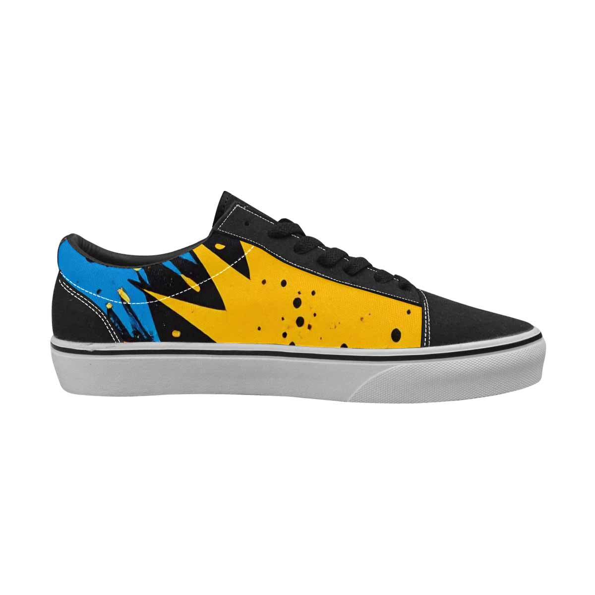 WOMEN'S Comic Book Halftone Canvas Lace-Up Dark Academia Sneakers