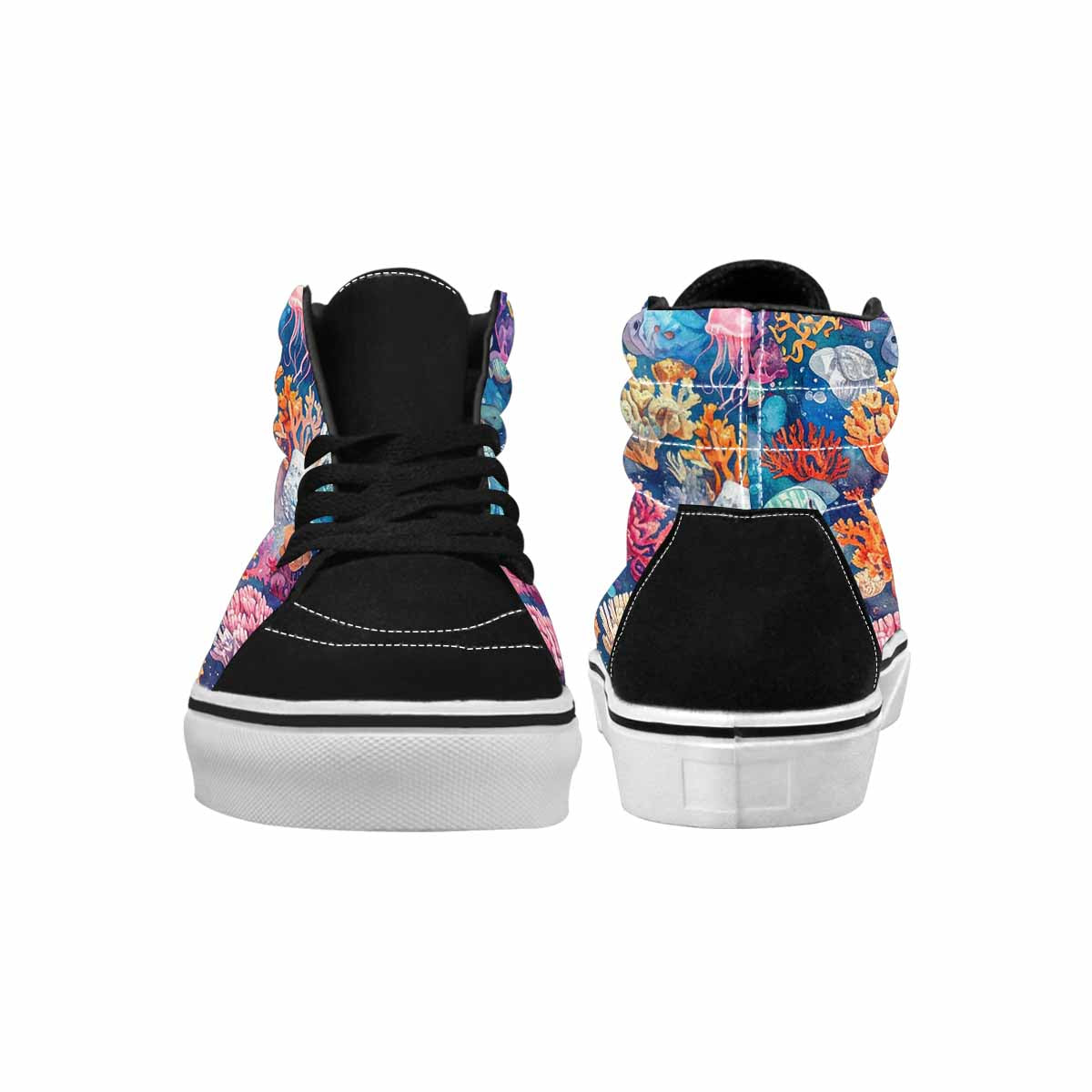 WOMEN'S Fish Scale Coral High Top Canvas Aesthetic Shoes