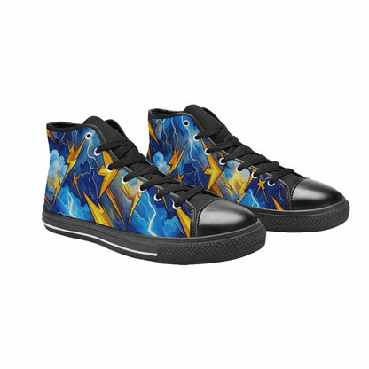 MEN'S Lightning Bolt High Top Canvas Aesthetic Shoes