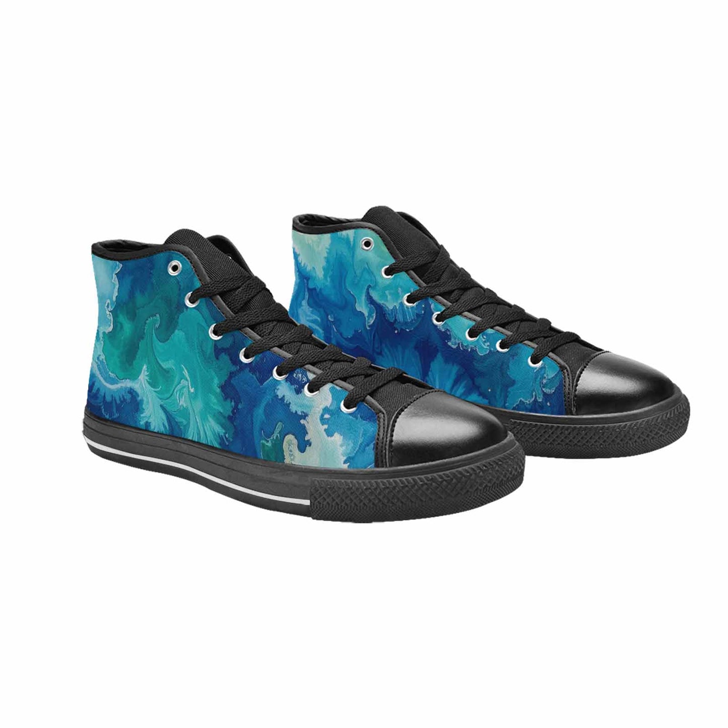 WOMEN'S Tie Dye - High Top Canvas Aesthetic Sneakers