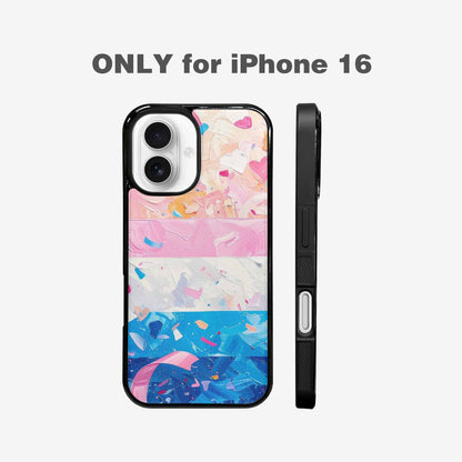 iPhone 16 Case — Transgender Pride Flag Trans Pride Flag, Custom Designed Case Cover