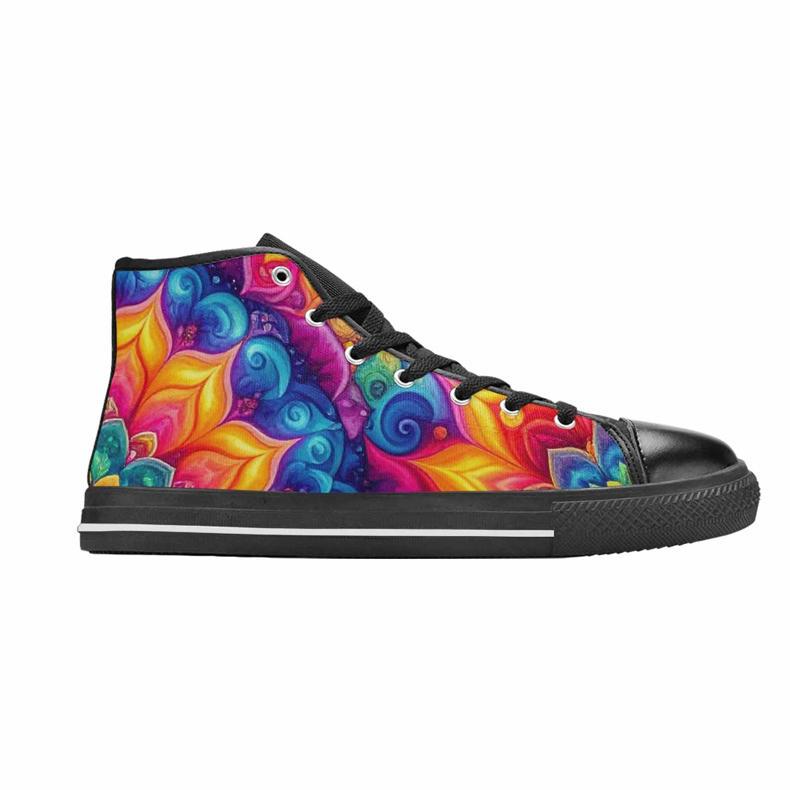 MEN'S Tie Dye Mandala High Top Canvas Grunge Shoes