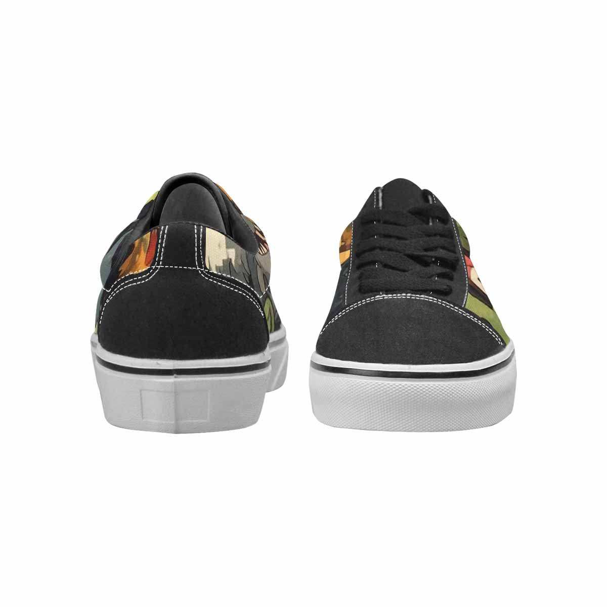 WOMEN'S Monsters  Camo Monsters Lace-Up Canvas Dreamcore Shoes