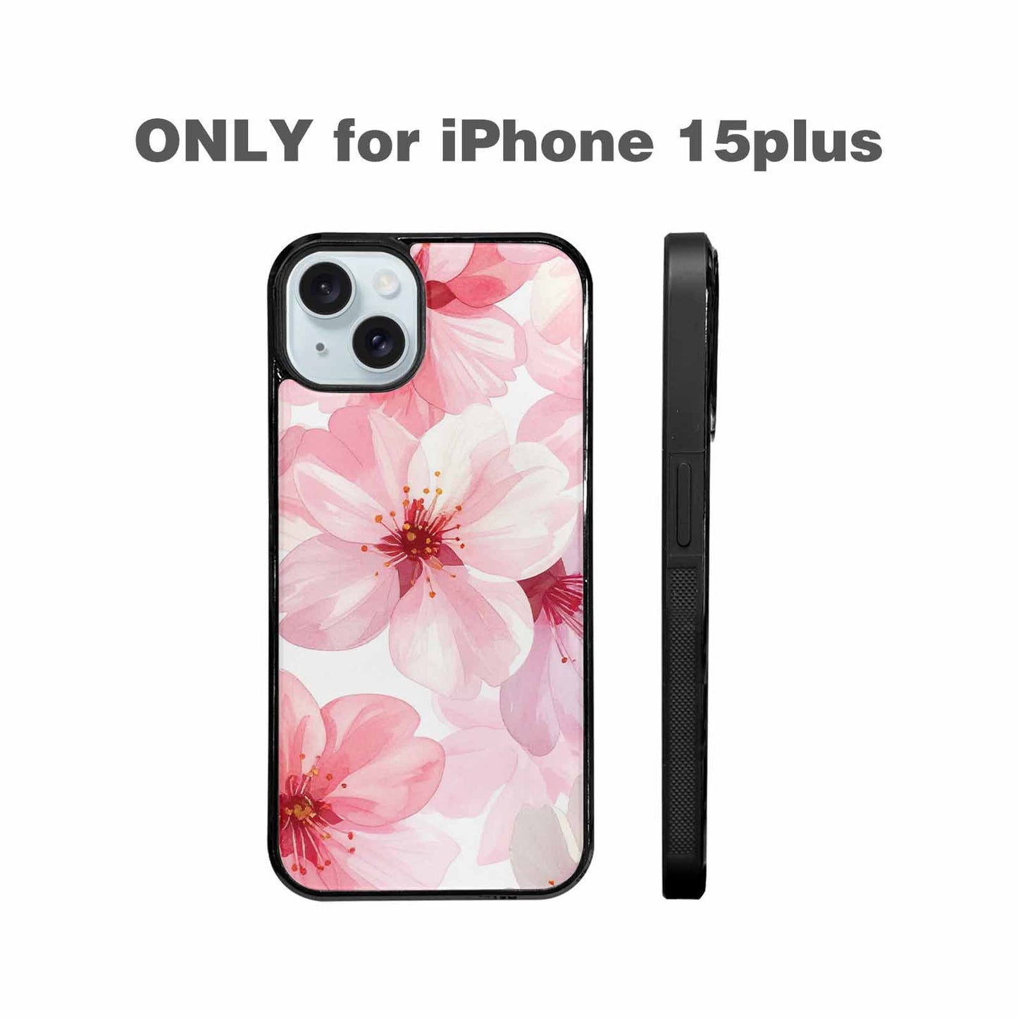 iPhone 15 Plus Case — Japanese Cherry Blossom, Personalized Phone Case