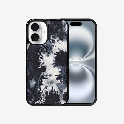 iPhone 16 Case — Black White Animal Print, Personalized Phone Case