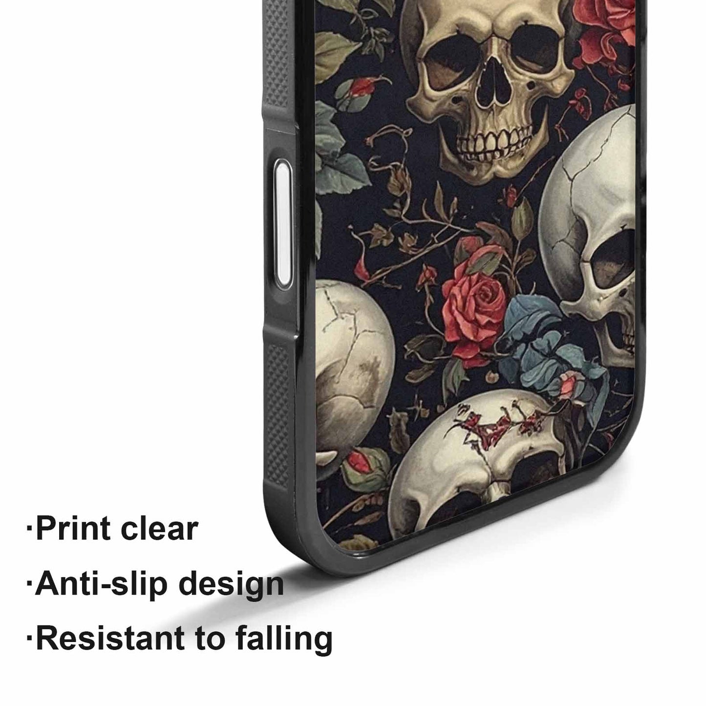 iPhone 17 Case — Skulls Roses And Skulls Gothic Skulls, Unique Phone Case Design