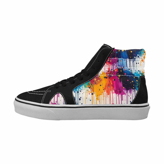 MEN'S Paint Splatter High Top Canvas Y2K Shoes