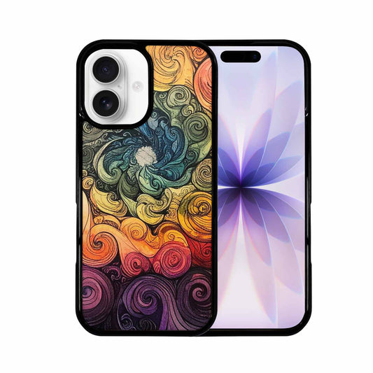 iPhone 17 Case — Tie Dye Swirls (black Tie Dye, Custom Phone Case