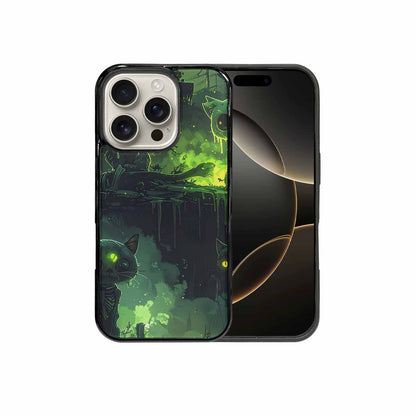 iPhone 16 Pro Case — Toxic Melting Skeleton Cats Small Toxic, Custom Designed Case Cover