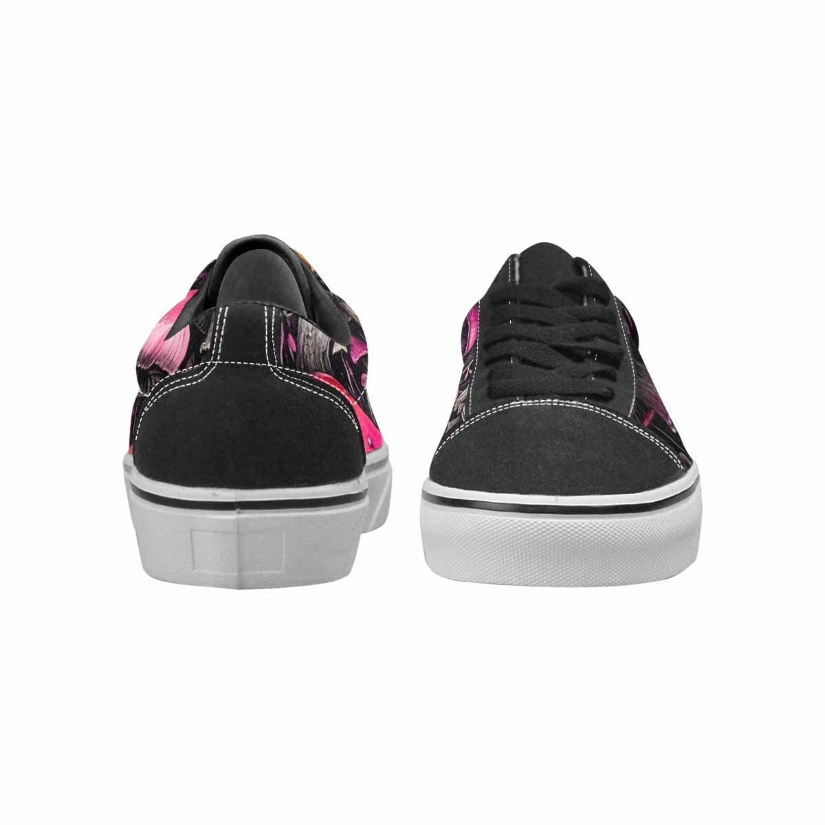 WOMEN'S Rainbow Drip Mushrooms Lace-Up Canvas Aesthetic Custom Shoes