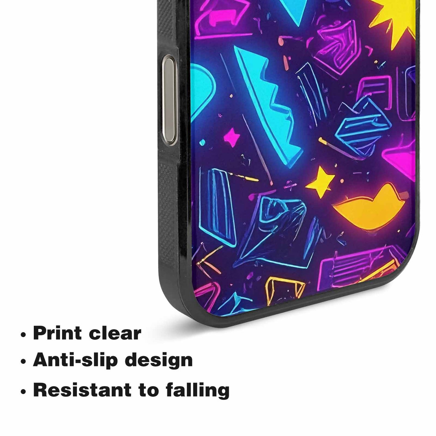 iPhone 16 Pro Max Case — 80s Retro Motif 80s Retro Motifs, Personalized Phone Case