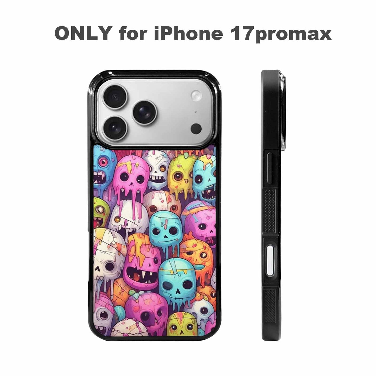 iPhone 17 Pro Max Case — Pastel Gore Character Pattern Original Art, Custom Print Case Cover