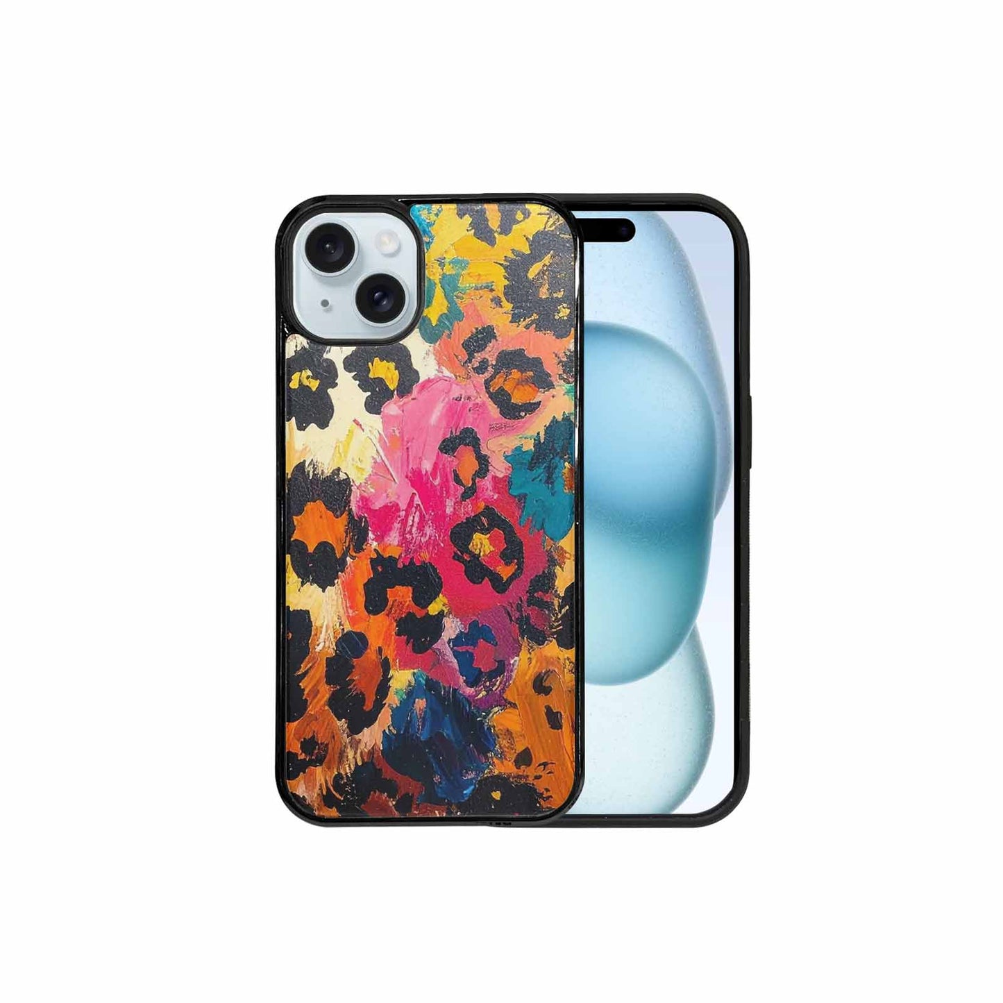 iPhone 15 Plus Case — Full Color Vibrant Animal Print Animal, Custom Phone Case