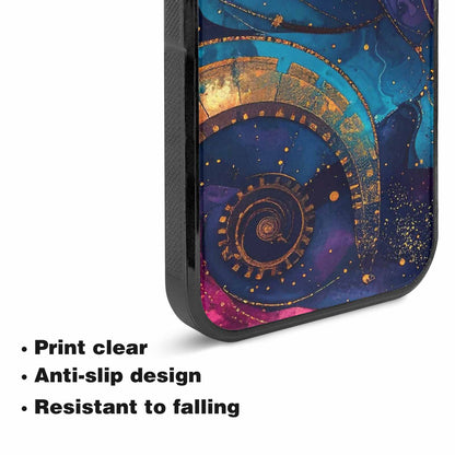 iPhone 15 Plus Case — Steampunk Galaxy Art Seamless Pattern Vibrant, Custom Designed Case Cover