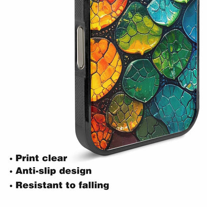 iPhone 15 Pro Max Case — Reptile Scale Full Color Vibrant Reptile, Custom Phone Case