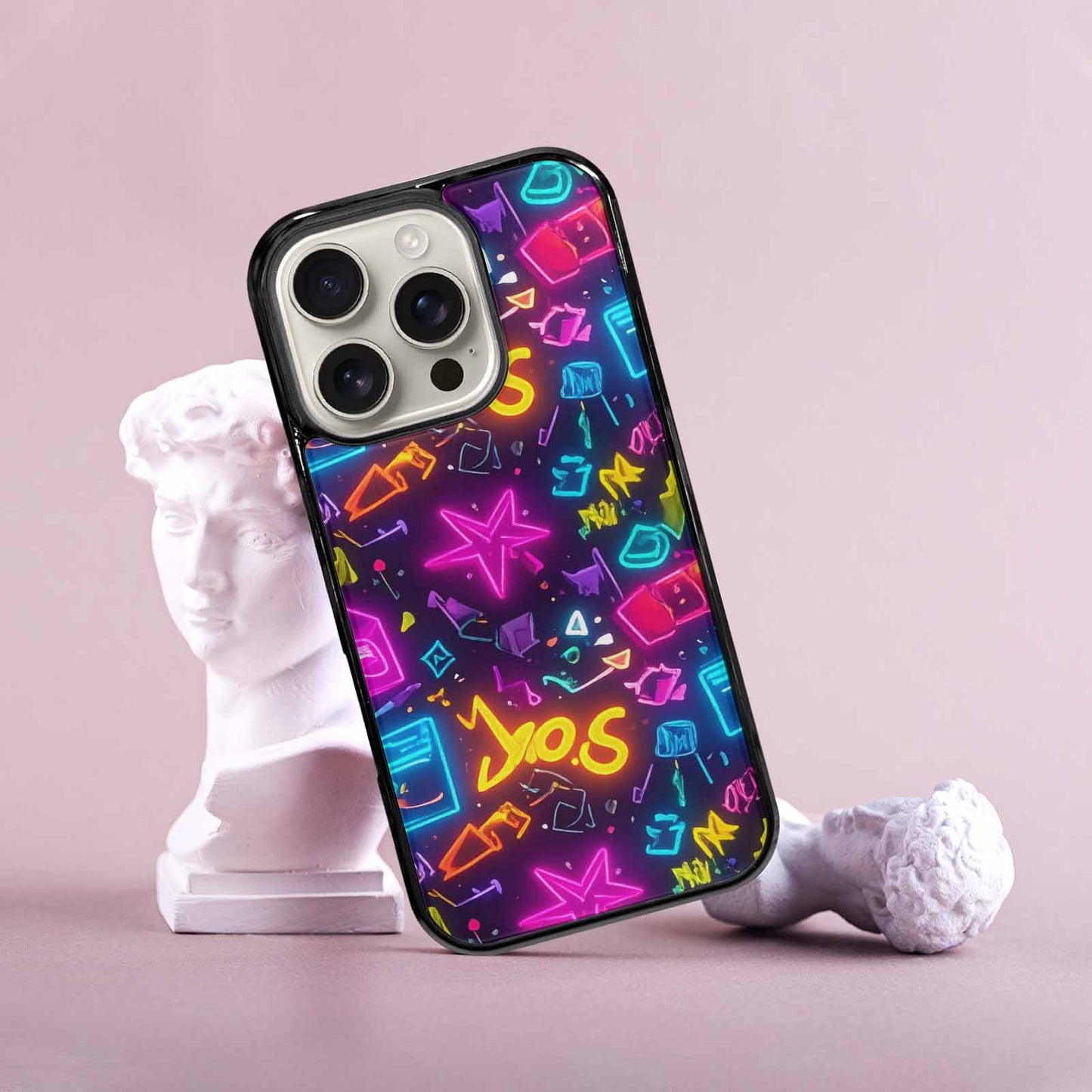 iPhone 16 Pro Case — 80s Retro Motif 80s Retro Motifs, Personalized Phone Case