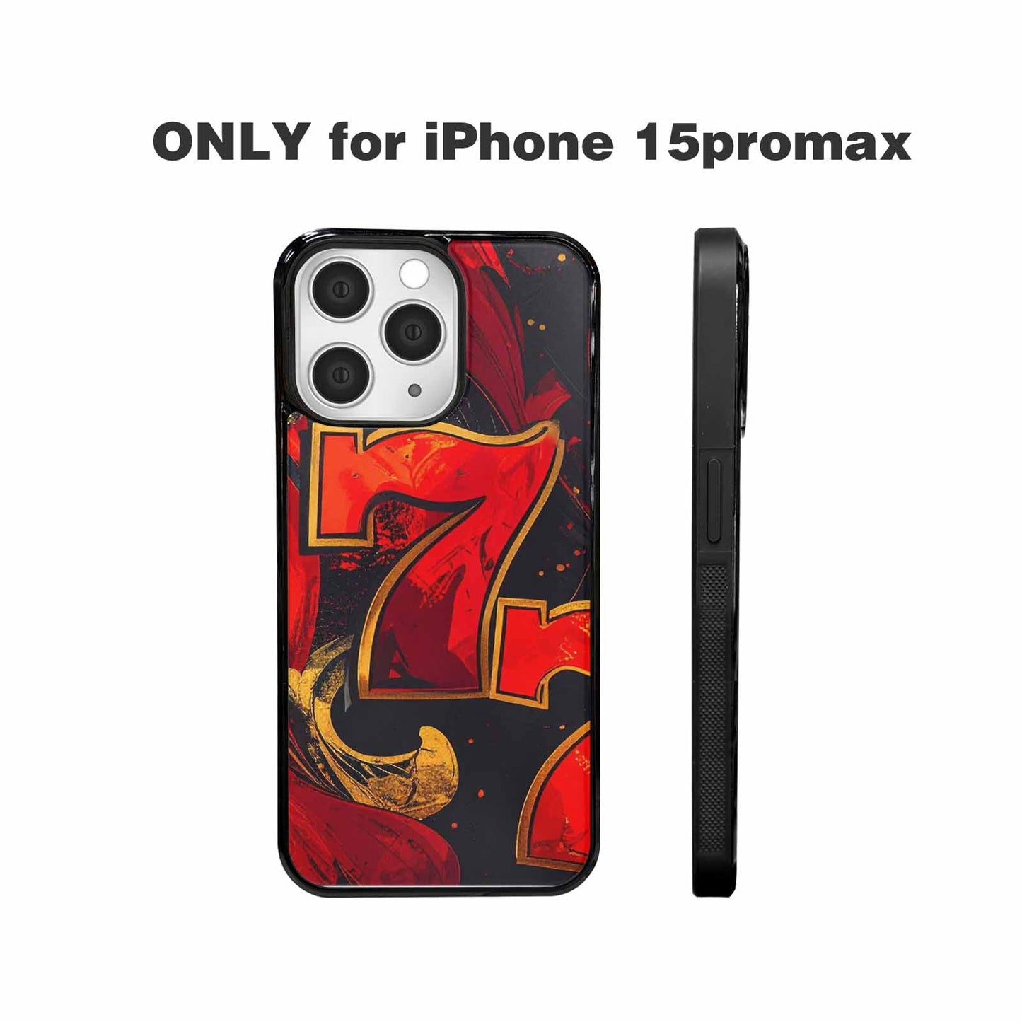 iPhone 15 Pro Max Case — Dice And Casino Pattern Seamless Repeat, Custom Designed Case Cover