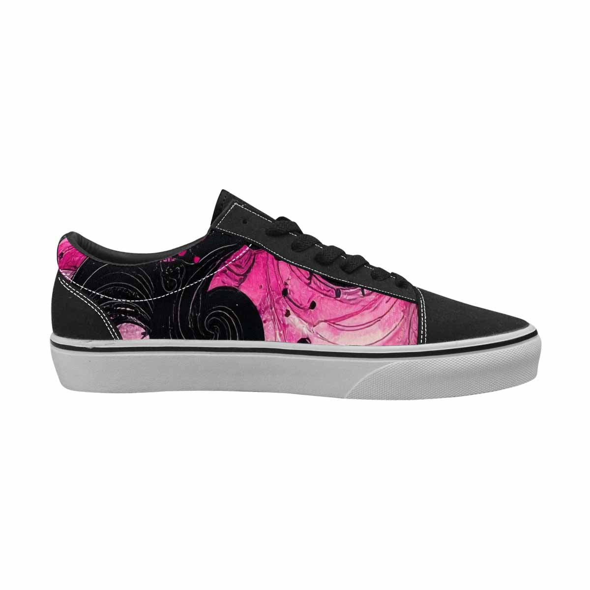 WOMEN'S Van Gogh Swirl Lace-Up Canvas Wallpaper Art Custom Sneakers