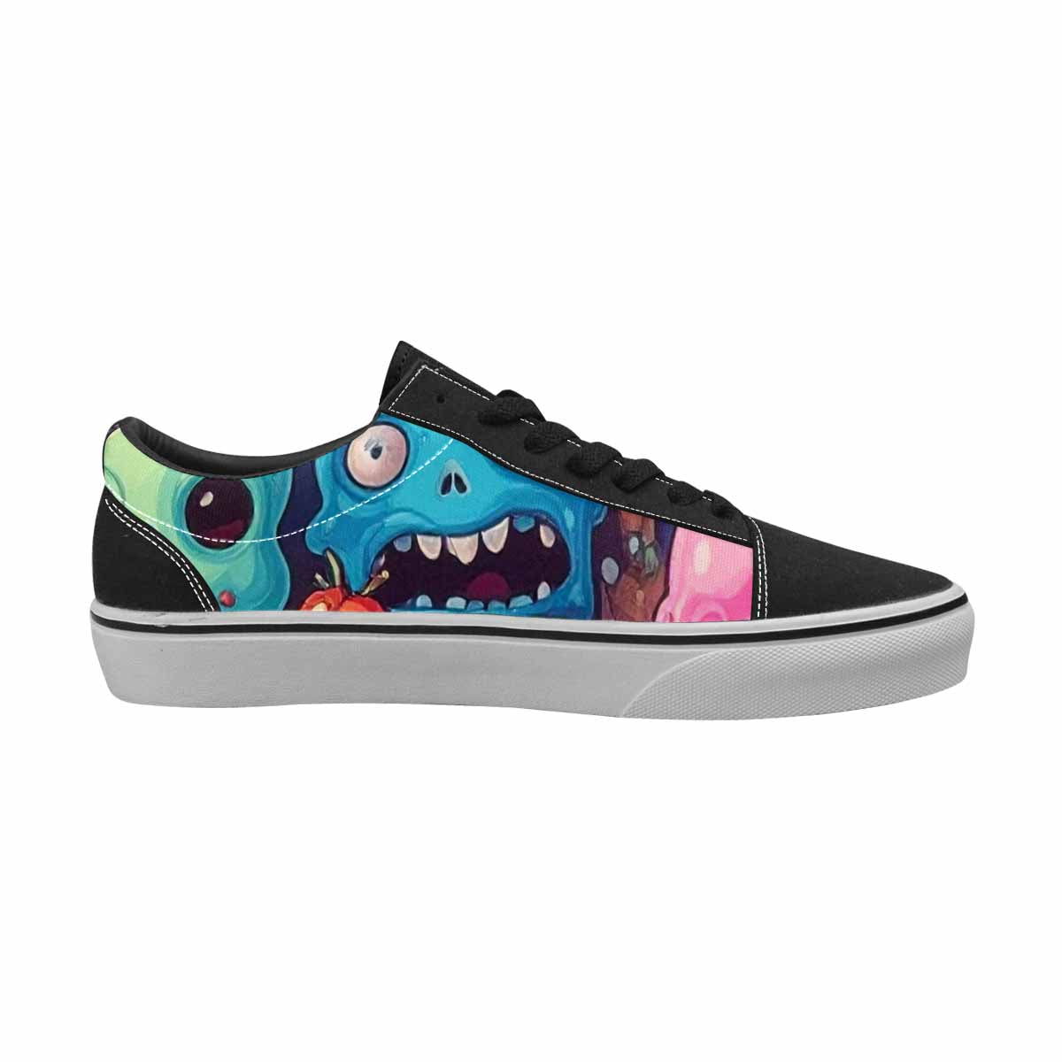 WOMEN'S Ice Cream Monsters  Lace-Up Canvas Y2K Custom Shoes
