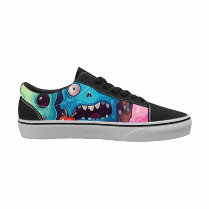 WOMEN'S Ice Cream Monsters  Lace-Up Canvas Y2K Custom Shoes