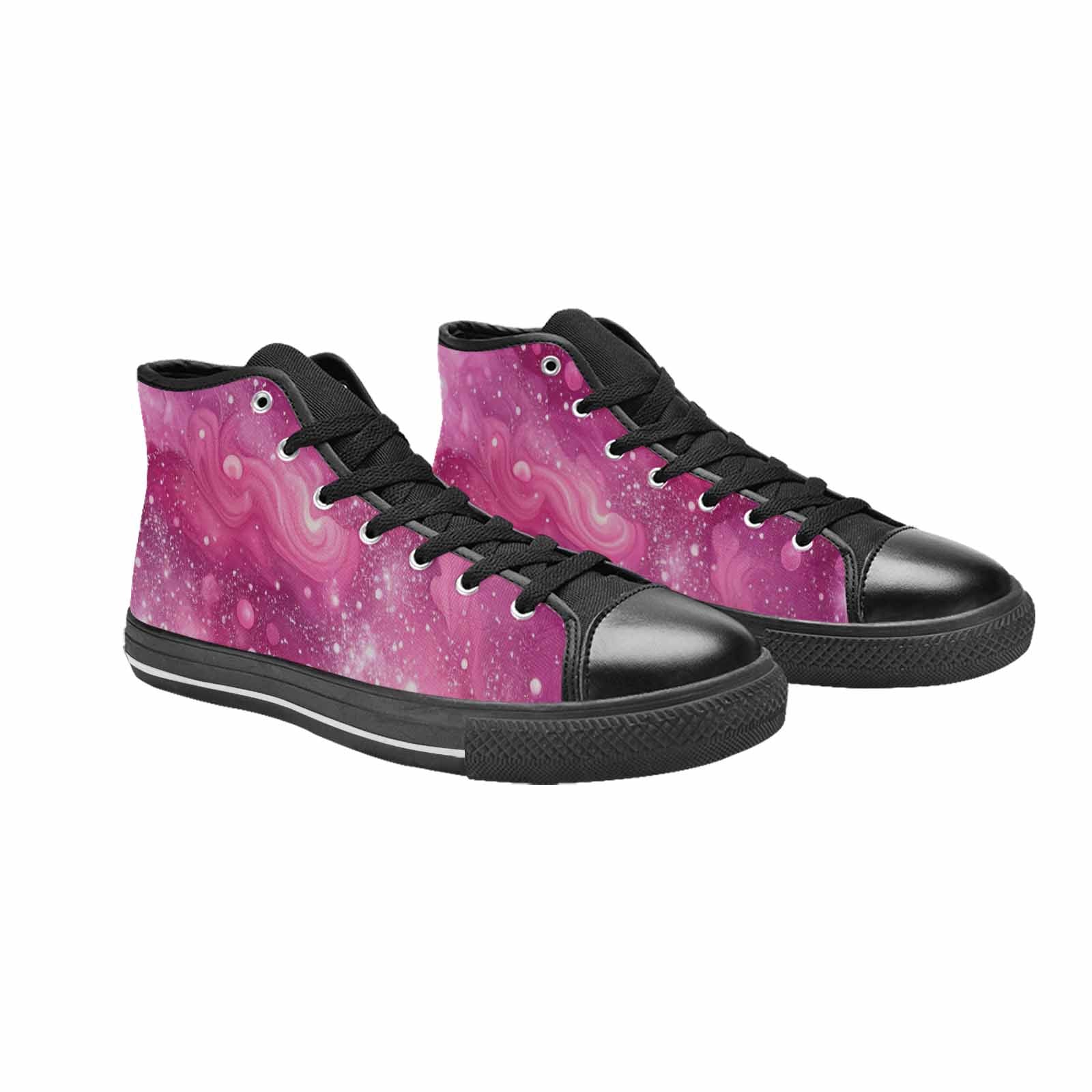WOMEN'S Galaxy Art - High Top Canvas Y2K Sneakers