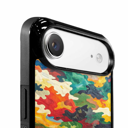 iPhone 17 Air Case — Camo Patches Full Color Vibrant Camo, Custom Designed Case Cover