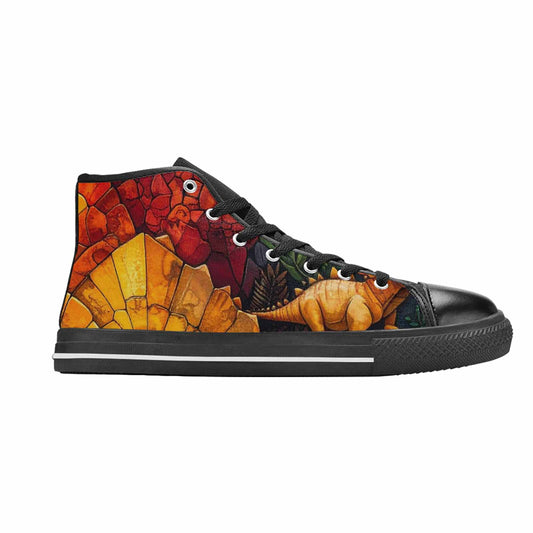 WOMEN'S Dinosaur Silhouette High Top Canvas Y2K Sneakers