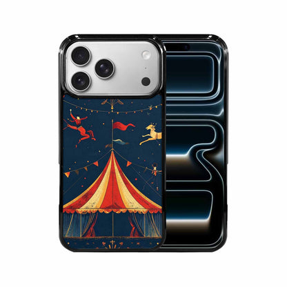 iPhone 17 Pro Max Case — Vintage Circus Art Pattern Retro Vintage, Custom Phone Case