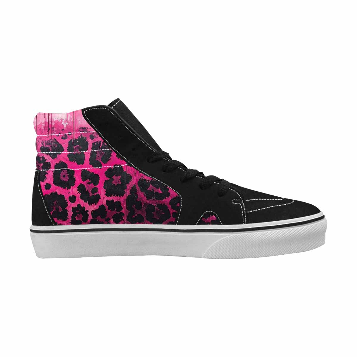 MEN'S Animal Print High Top Canvas Vivid Custom Sneakers