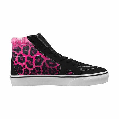MEN'S Animal Print High Top Canvas Vivid Custom Sneakers