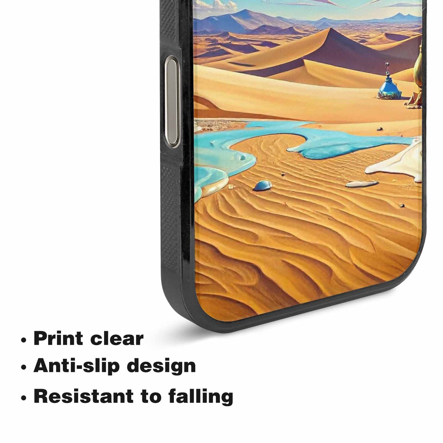 iPhone 16 Pro Max Case — Surrealist Desert Dreamscape Custom, Custom Phone Case