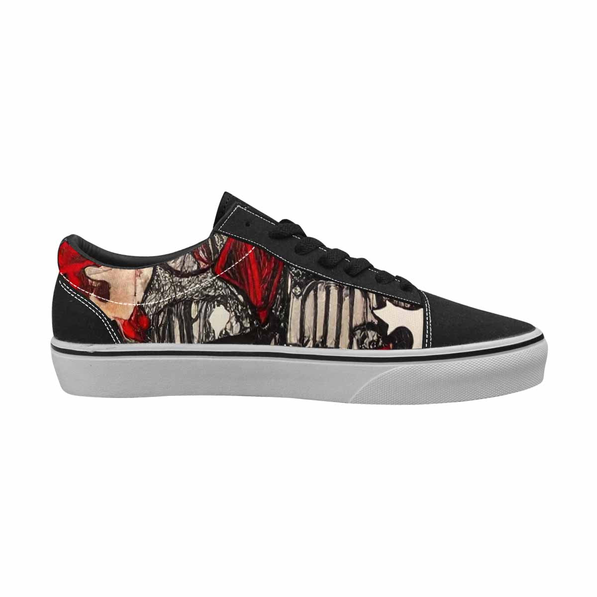 WOMEN'S Camo Patches Lace-Up Canvas Surreal Shoes