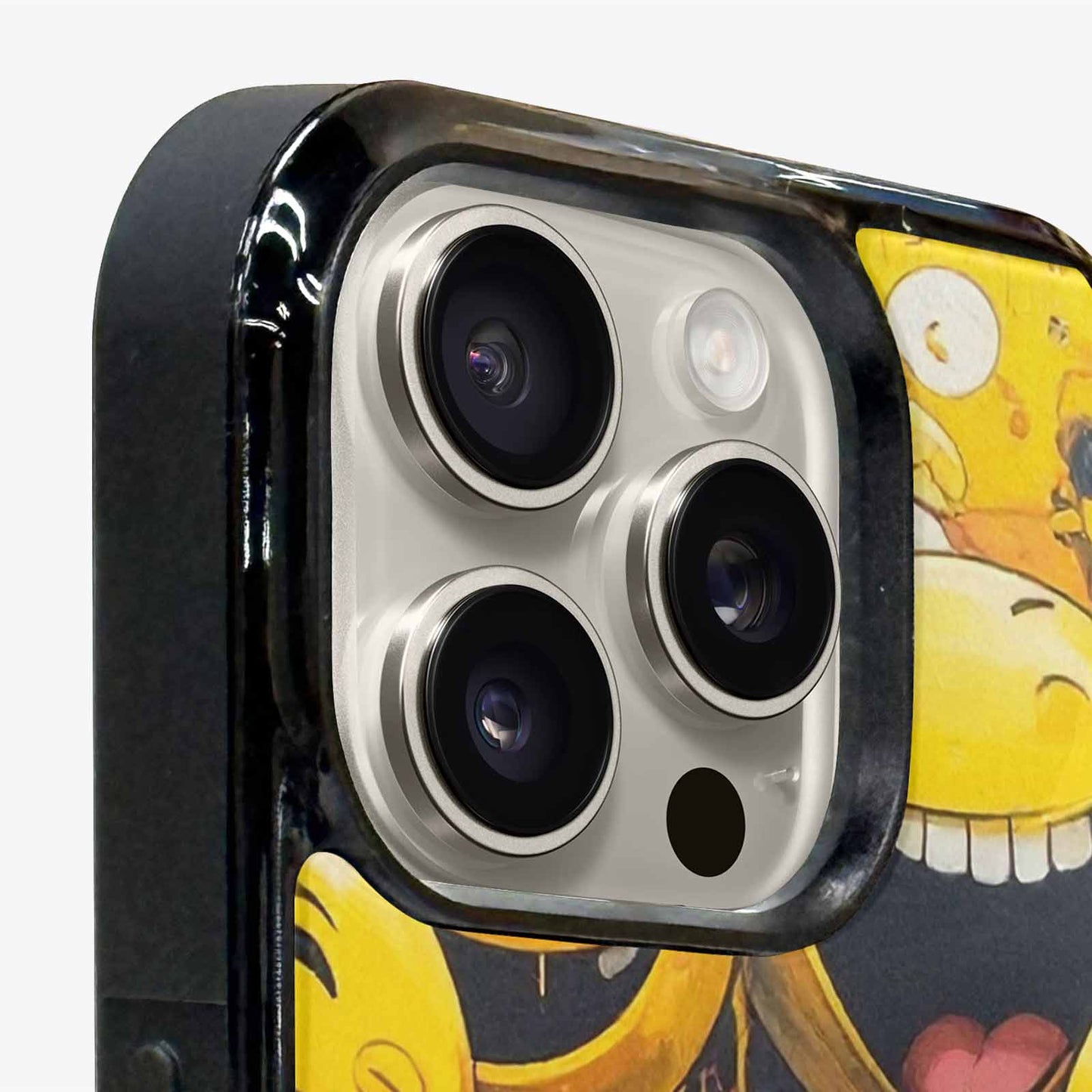 iPhone 16 Pro Max Case — Melting Moon Smiley Red Splatt Pvn, Custom Print Case Cover