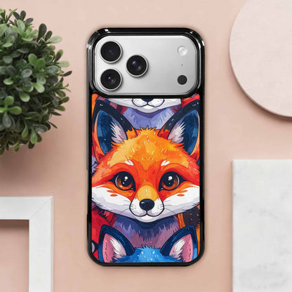 iPhone 17 Pro Max Case — Watercolor Kawaii Fox Watercolor Abstract, Custom Art Phone Cover