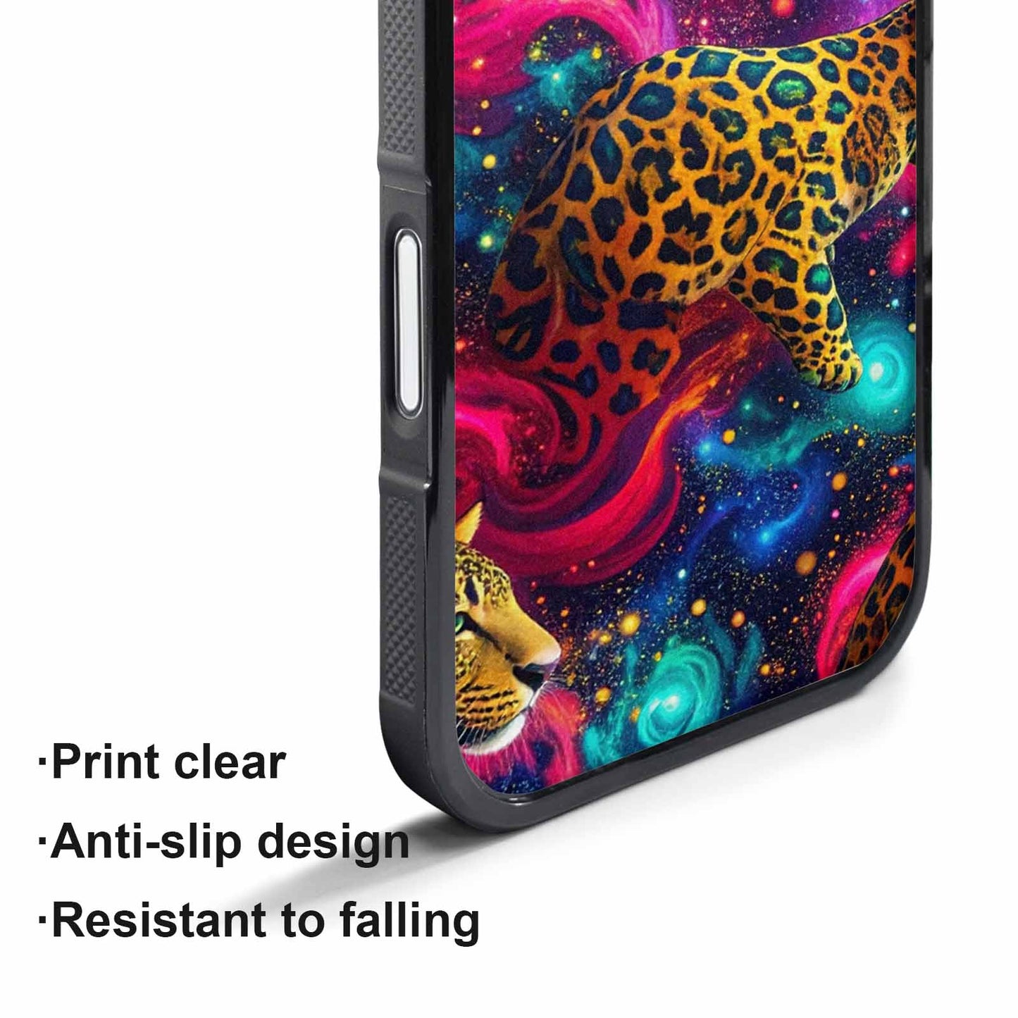iPhone 17 Air Case — Leopard Print Galaxy Seamless Pattern Animal, Custom Made Phone Cover
