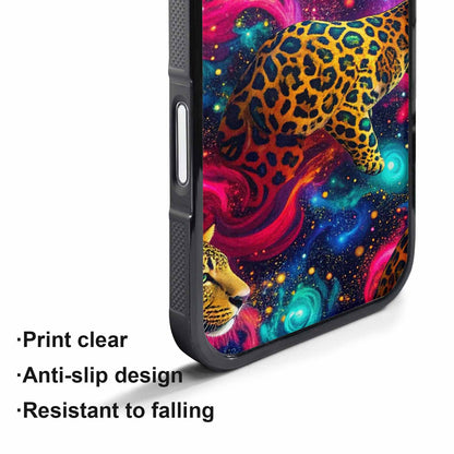 iPhone 17 Air Case — Leopard Print Galaxy Seamless Pattern Animal, Custom Made Phone Cover