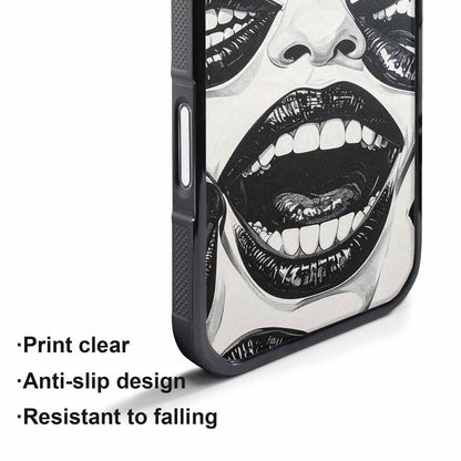 iPhone 17 Pro Max Case — Googly Cartoon Mouths Cartoon Cute, Custom Made Phone Cover