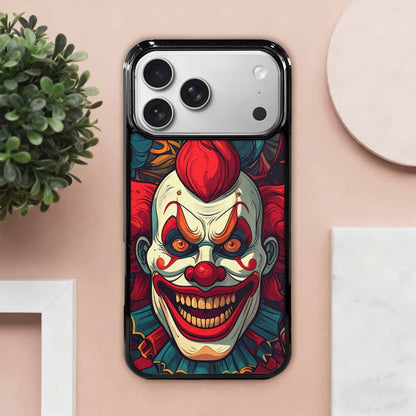 iPhone 17 Pro Max Case — Evil Circus Heads Faces Cartoon Cute, Custom Print Case Cover